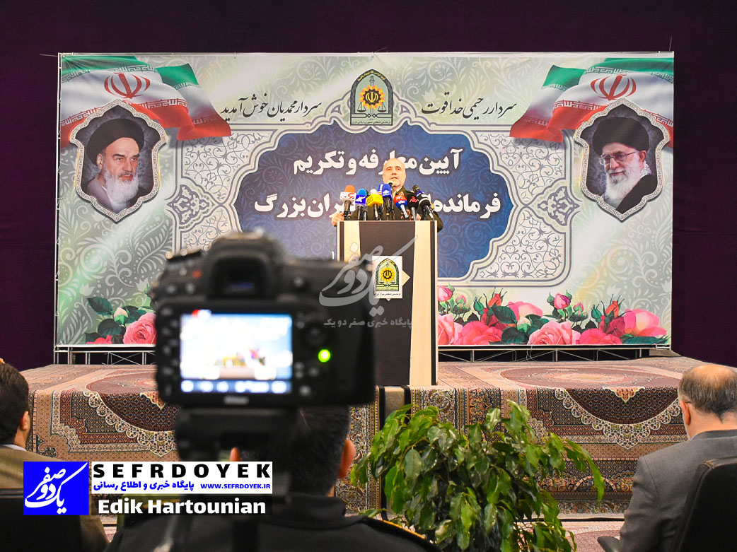 سرتیپ حسین رحیمی مراسم تودیع معارفه رئیس پلیس فرماندهی انتظامی تهران بزرگ