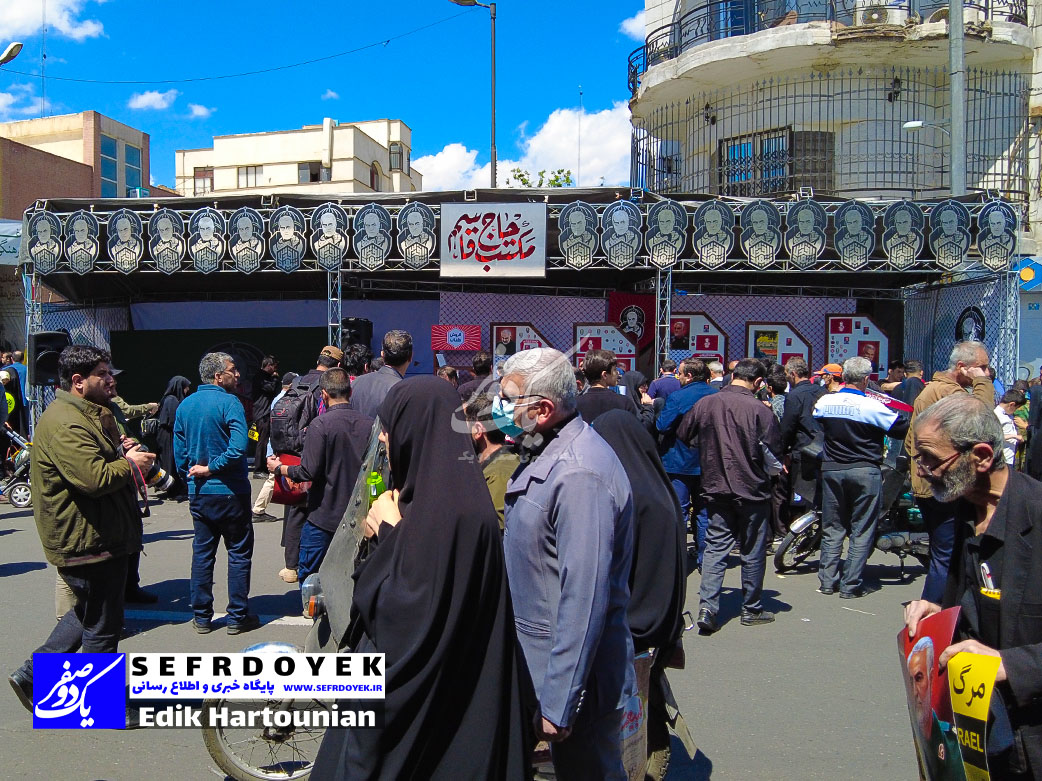 راهپیمایی روز جهانی قدس چهارراه ولیعصر تهران با حضور خبرنگاران عکاسان