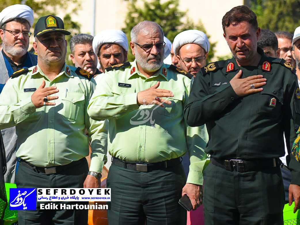سردار آدینه وند معظمی گودرزی مصدق مراسم تشییع شهدای پلیس تهران بزرگ
