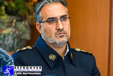 سرهنگ علی اصغر شریفی رئیس مرکز اطلاع رسانی پلیس راهور و خطرات تلفن همراه