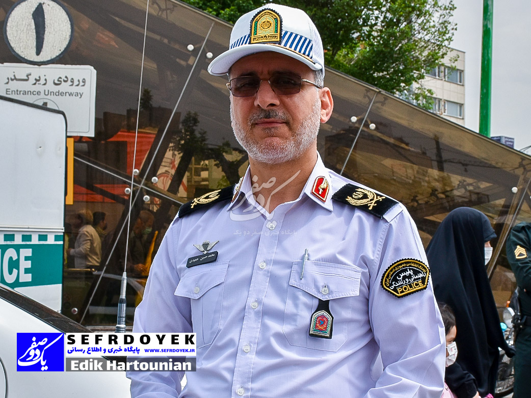 سردار محمد حسین حمیدی رئیس پلیس راهنمایی و رانندگی راهور فرماندهی انتظامی تهران بزرگ