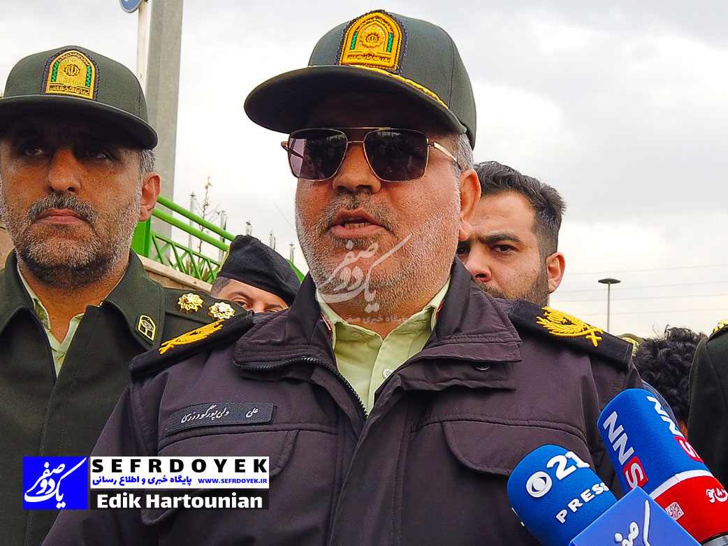 سردار علی ولی پور گودرزی رئیس پلیس آگاهی تهران بزرگ بازسازی صحنه جرم زورگیری منجر به قتل