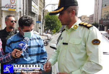 گردنبند قاپ حرفه ای میدان هفت تیر در محل سرقت به بازسازی صحنه جرم پرداخت