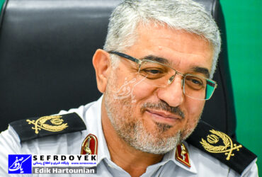 سردار تیمور حسینی رئیس پلیس راهور فراجا در مرکز نظارت همگانی بازرسی کل 197