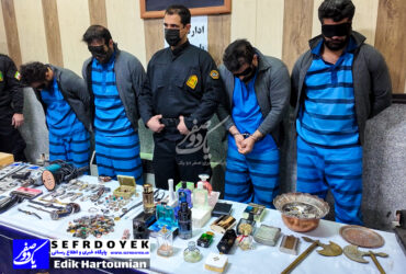 سارقان مسلح خشن منازل تهرانی ها که 5 نفره با سلاح گرم سرقت های میلیاردی میکردند