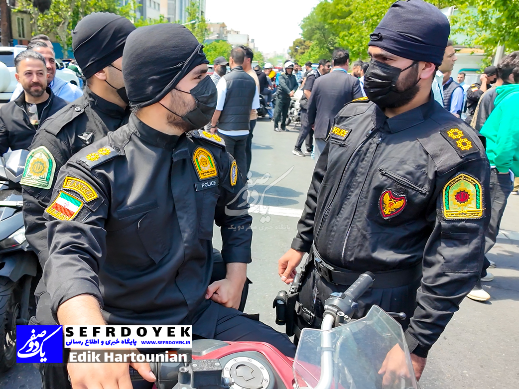 ماموران مرکز عملیات پلیس امنیت و اطلاعات تهران بزرگ بازسازی صحنه جرم