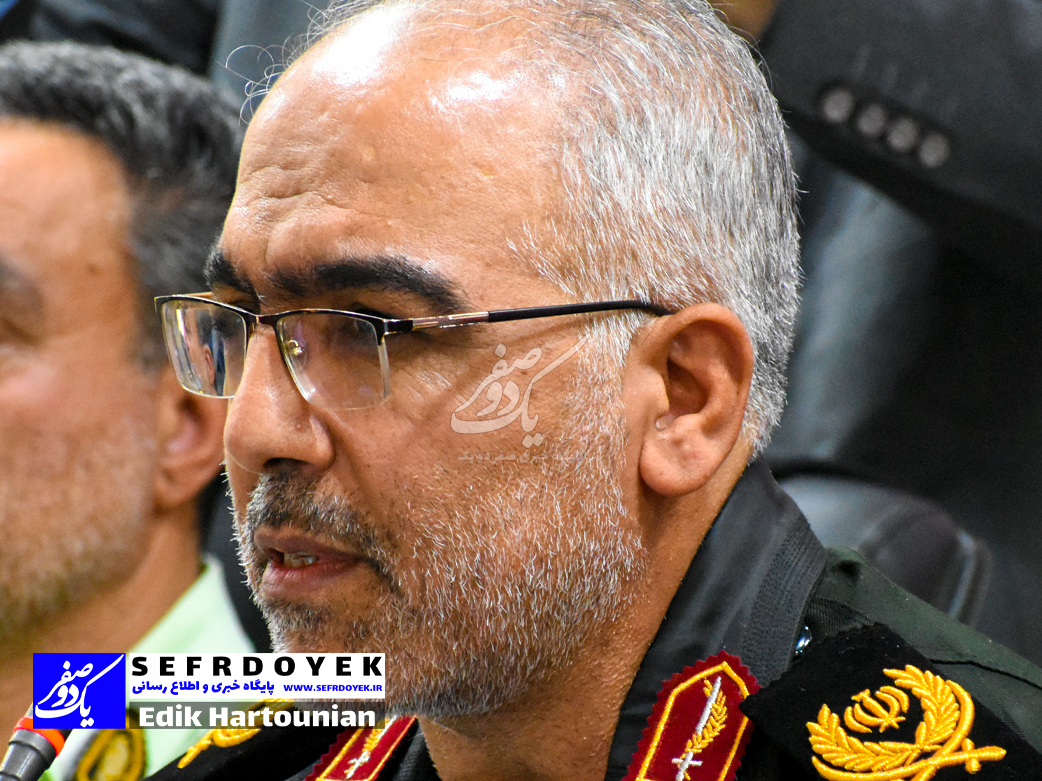 نشست خبری فرمانده انتظامی استان قزوین سردار محمدقاسم طرهانی با خبرنگاران و اصحاب رسانه