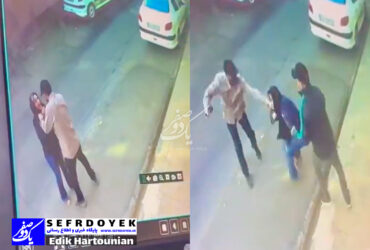 سرقت وحشیانه گردنبند خانم در روز روشن توسط زورگیران خشن موتورسوار